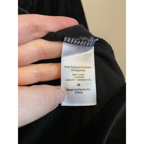 Juicy Couture Black Velour Tracksuit Set Hoodie Pants Logo Size Medium NWT - Picture 4 of 6